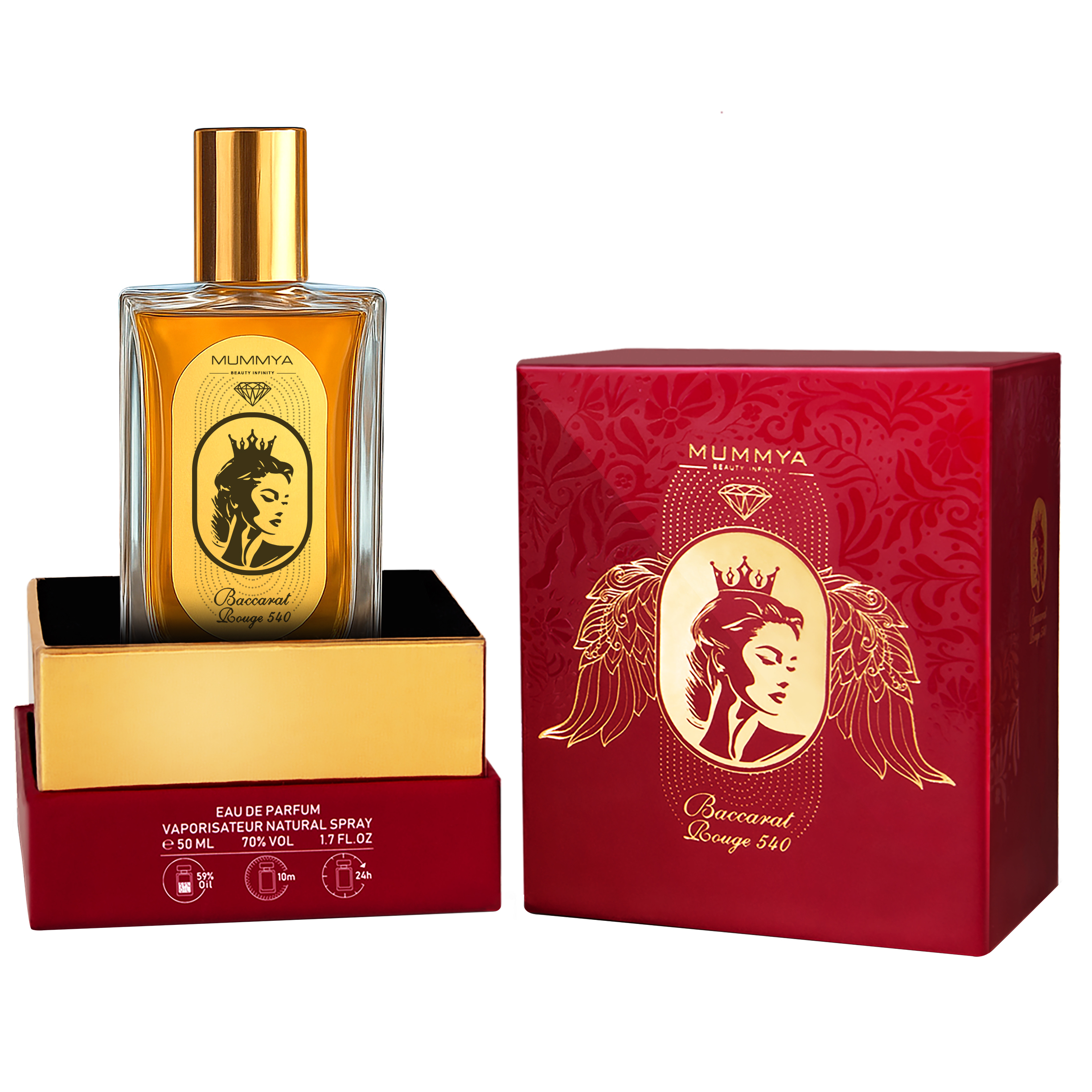 ادوپرفیوم زنانه مومیا مدل باکارات رژ ۵۴۰ گلهای شرقی با رایحه معتدل و شیرین حجم 50 میلی لیتر ادوپرفیوم زنانه مومیا مدل باکارات رژ ۵۴۰ گلهای شرقی با رایحه معتدل و شیرین حجم 50 میلی لیتر