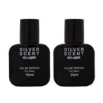 عطر جیبی مردانه اسکلاره مدل  Silver scent حجم 35 میلی لیتر مجموعه دو عددی