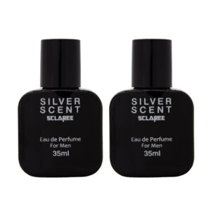 عطر جیبی مردانه اسکلاره مدل  Silver scent حجم 35 میلی لیتر مجموعه دو عددی